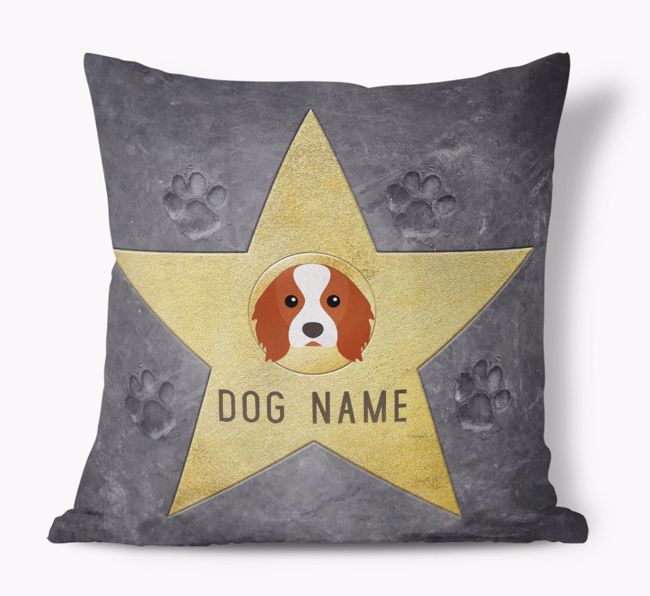 Star of Fame: Personalized {breedFullName} Soft Touch Pillow